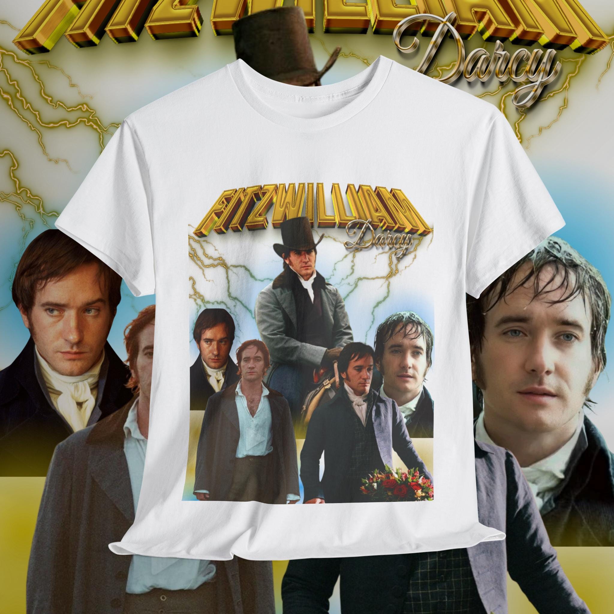 Retro Fitzwilliam Darcy Shirt -fan fitzwilliam darcy,Elizabeth Bennet,Pride and Prejudice Shirt,Fitzwilliam Darcy T shirt,Darcy Merch