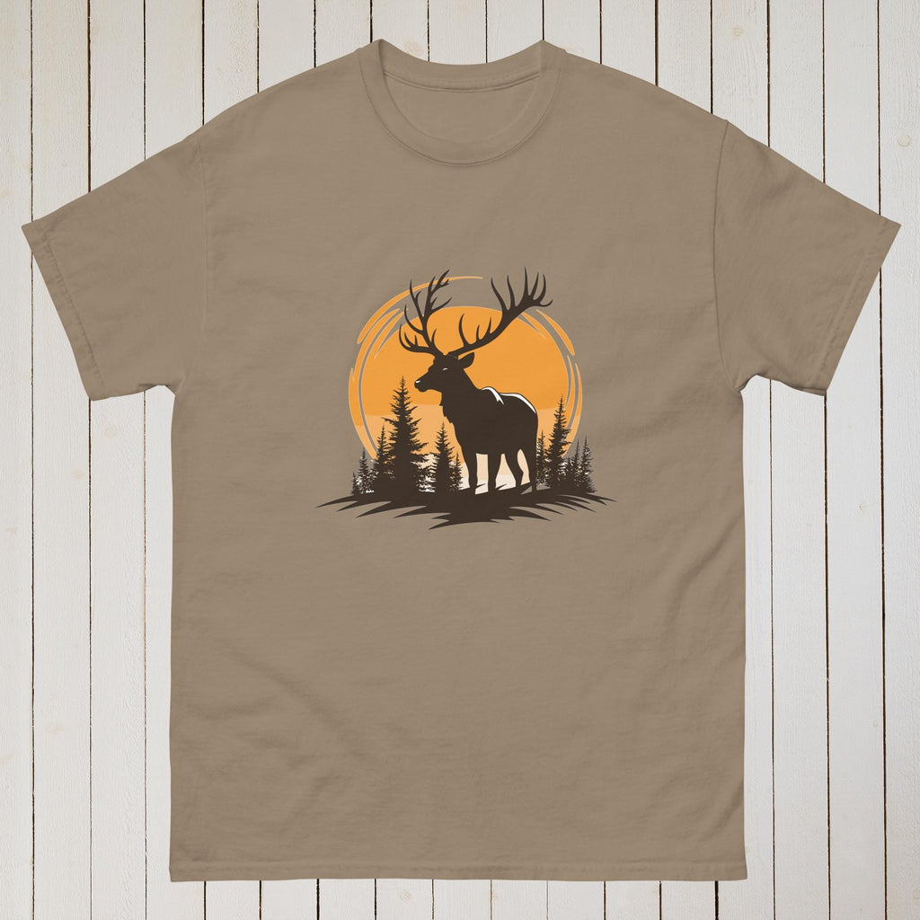 Deer in the Sunset â€“ Nature Design for Outdoor Lovers â€“ Classic Unisex T-Shirt