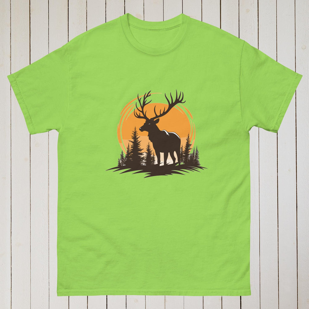 Deer in the Sunset â€“ Nature Design for Outdoor Lovers â€“ Classic Unisex T-Shirt