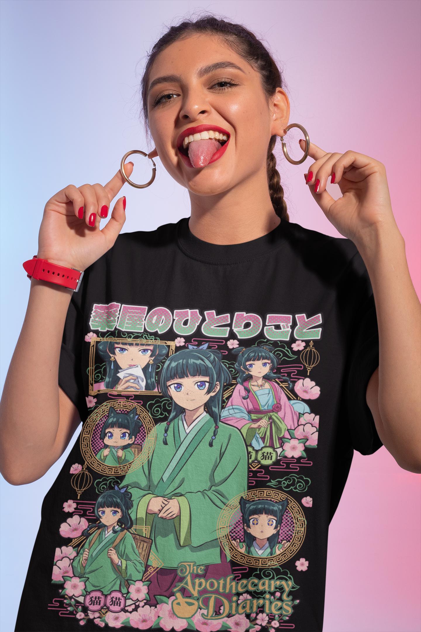 Maomao The Apothecary Diaries Essential T-shirt Anime Black Shirt , Manga Shirt,Anime Vintage Special Unisex T-shirt