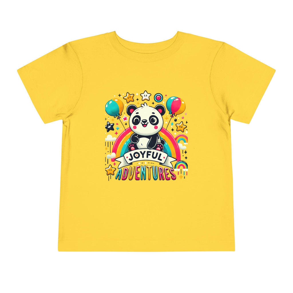 Toddler Short Sleeve Tee - Sevimli Panda, Cute Kids Shirt, Animal Lover Gift, Children's Clothing, Adorable Toddler Top