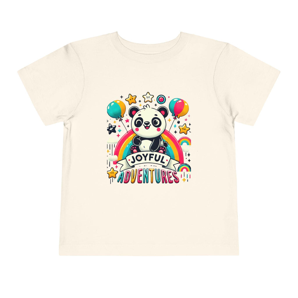 Toddler Short Sleeve Tee - Sevimli Panda, Cute Kids Shirt, Animal Lover Gift, Children's Clothing, Adorable Toddler Top
