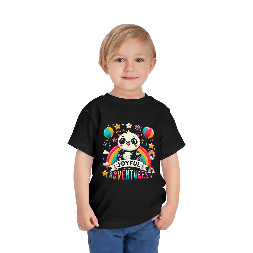 Toddler Short Sleeve Tee - Sevimli Panda, Cute Kids Shirt, Animal Lover Gift, Children's Clothing, Adorable Toddler Top