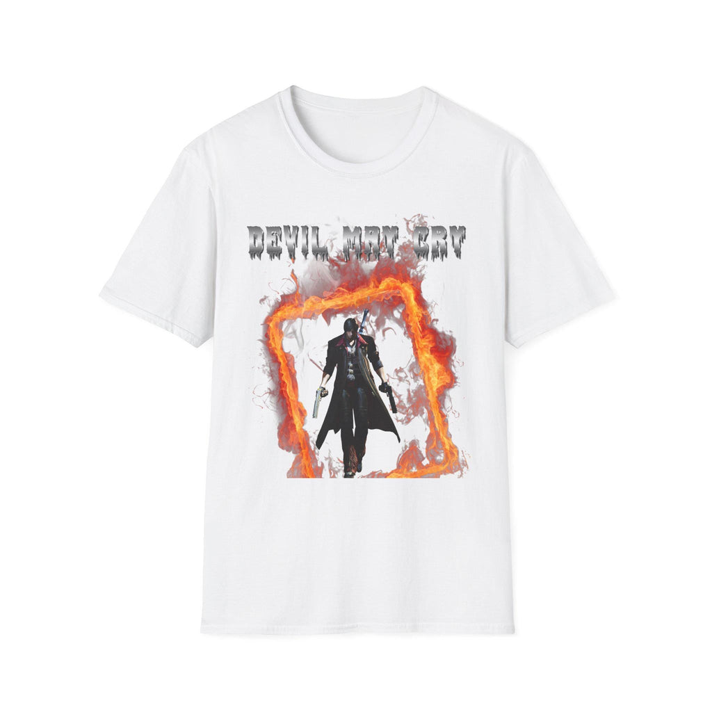 Devil May Cry Dante Unisex Softstyle T-Shirt, Gamer Tee, Devil May Cry Merch, Gamer Gift,dante t-shirt, devil may cry t-shirt, dante art