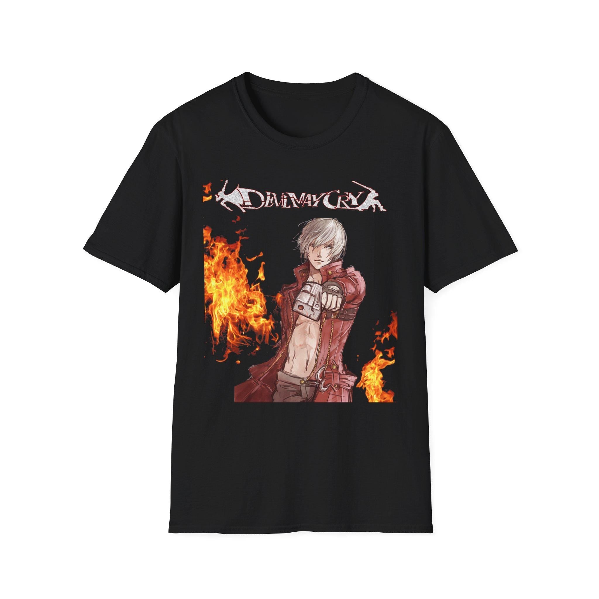 Gothic Graphic Tee, Dante Devil May Cry Shirt, Gaming T-Shirt, Cosplay Top, Unisex Fashion Apparel, dante t-shirt, devil may cry t-shirt