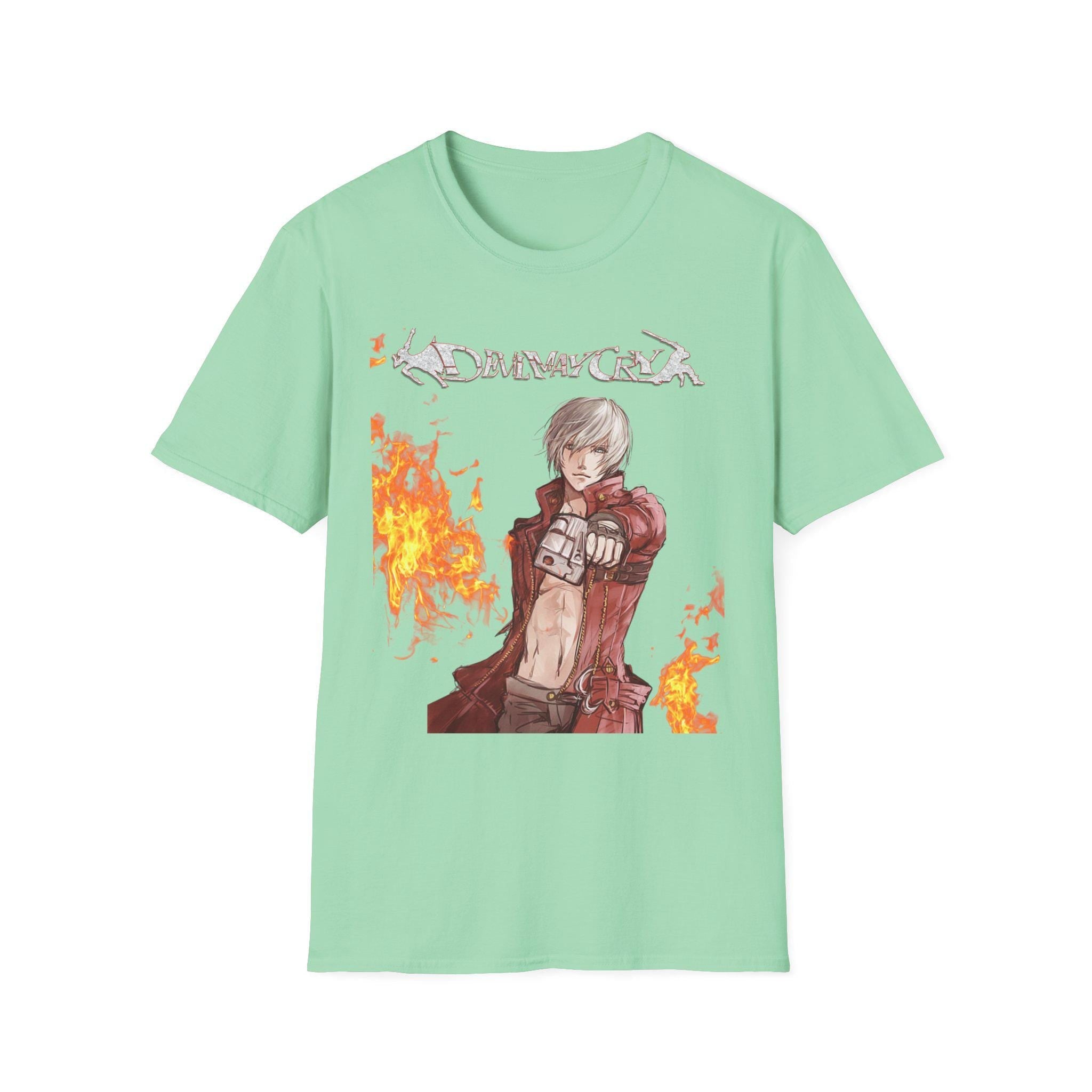 Gothic Graphic Tee, Dante Devil May Cry Shirt, Gaming T-Shirt, Cosplay Top, Unisex Fashion Apparel, dante t-shirt, devil may cry t-shirt