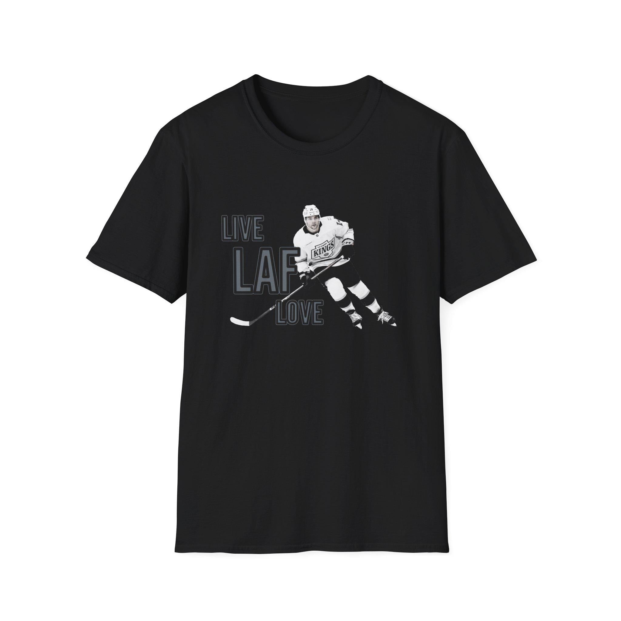 Alex Laferriere LA Kings Live Laf Love Shirt -- Los Angeles Kings Tee - Unhinged - Unisex Oversized T-Shirt