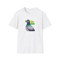 Pigeon shirt, Pigeon Unisex Softstyle T-Shirt, Bird Lover Tee, Nature Graphic Top, Animal Print Shirt, Wildlife Clothing