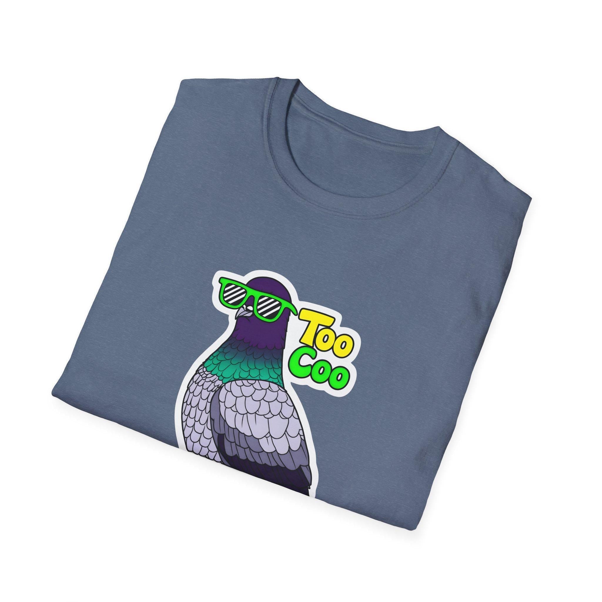 Pigeon shirt, Pigeon Unisex Softstyle T-Shirt, Bird Lover Tee, Nature Graphic Top, Animal Print Shirt, Wildlife Clothing
