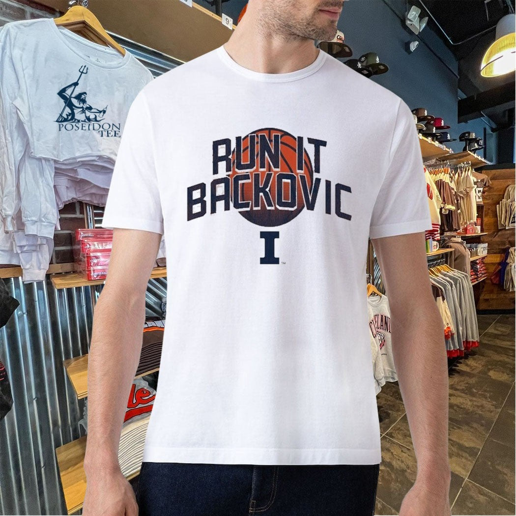Illinois Basketball Run It Backovic T-shirt