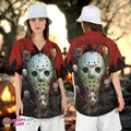 Jason Voorhees Personalized Horror Mask Friday 13th Aloha Top