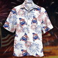 Jee Car Trendy Hawaiian Shirt, Flag Jee And Fireworks Beautiful Design Trendy Hawaiian Shirt
