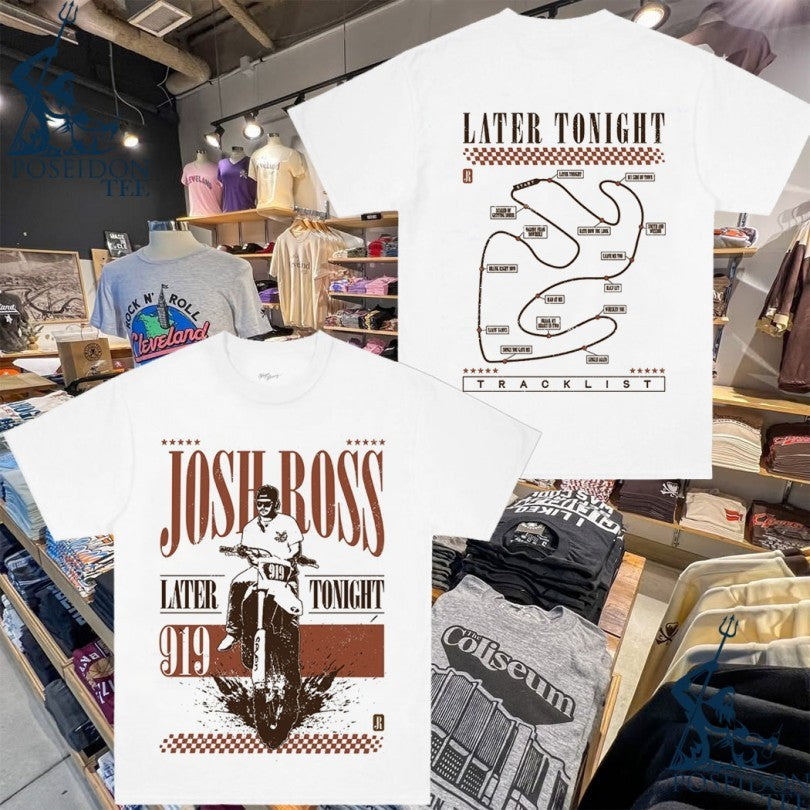 Josh Ross Later Tonight Album Tracklist T-shirt