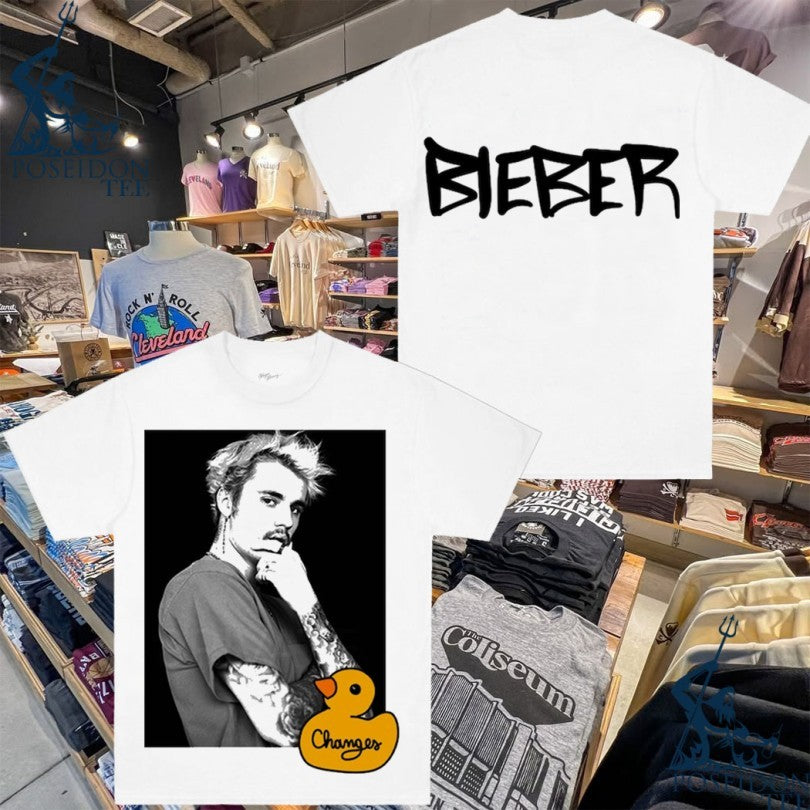 Justin Bieber Changes Duck Photo T-shirt