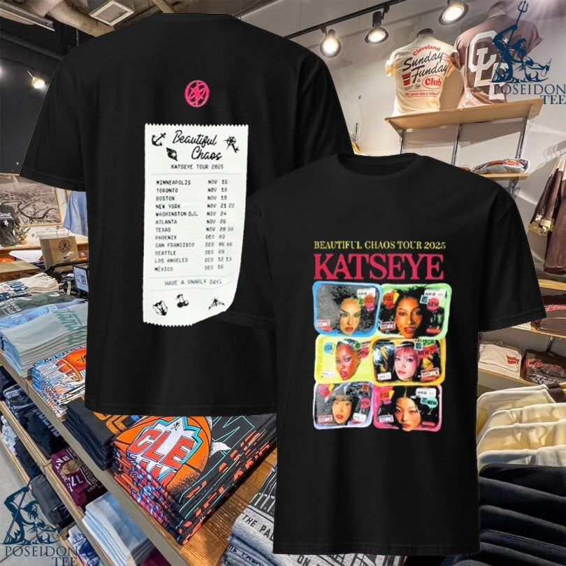 Katseye Beautiful Chaos Routing Tour 2025 T-shirt