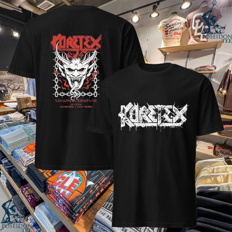 Kreator X Coretex Berlin Germany 2026 Exclusive At Oranienstr Kreuzberg Krushers April 18 2026 T-shirt