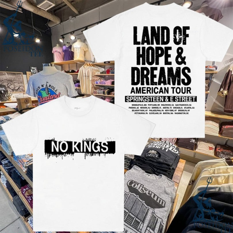 Land Of Hope & Dreams American Tour Springsteen & E Street No Kings 2026 T-shirt