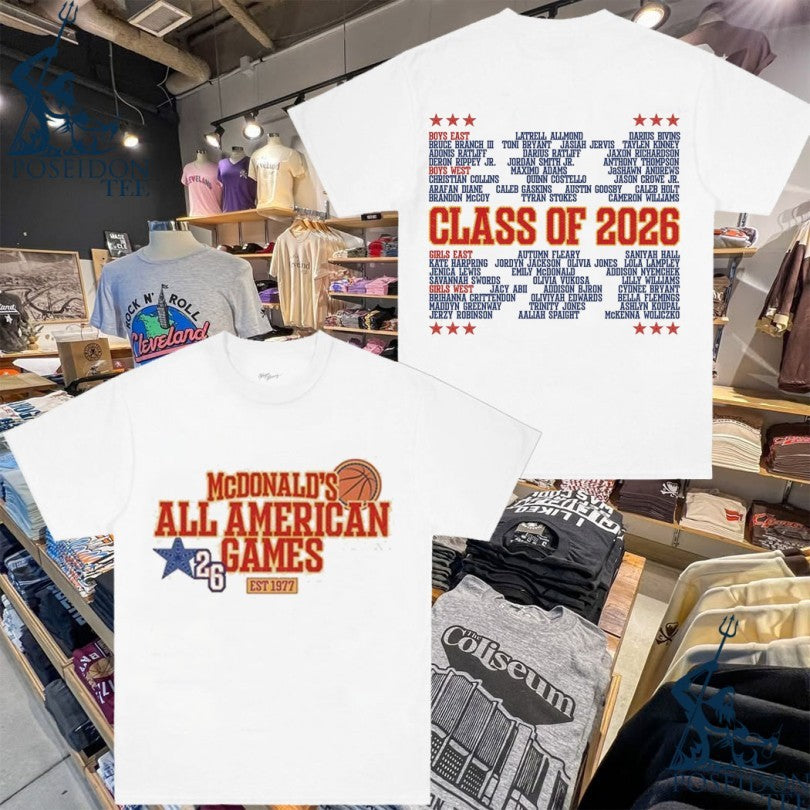 Mcdonald’s All American Games Est 1977 Class Of 2026 T-shirt
