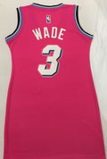 miami heat #3 dwyane wade Heat 3 # Wade Pink Women Dress Size s-xl Style 1