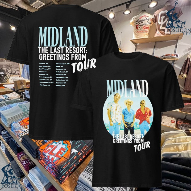 Midland The Last Resort Greetings From Tour Band T-shirt