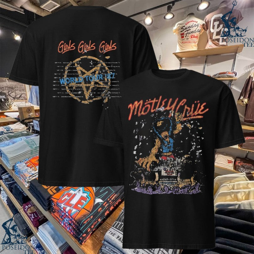 Mötley Crüe Allister King Kong Distress Raglan T-shirt