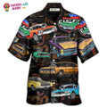 Muscle Car Racing Speed Road Hawaiian Shirt - Trendy Aloha