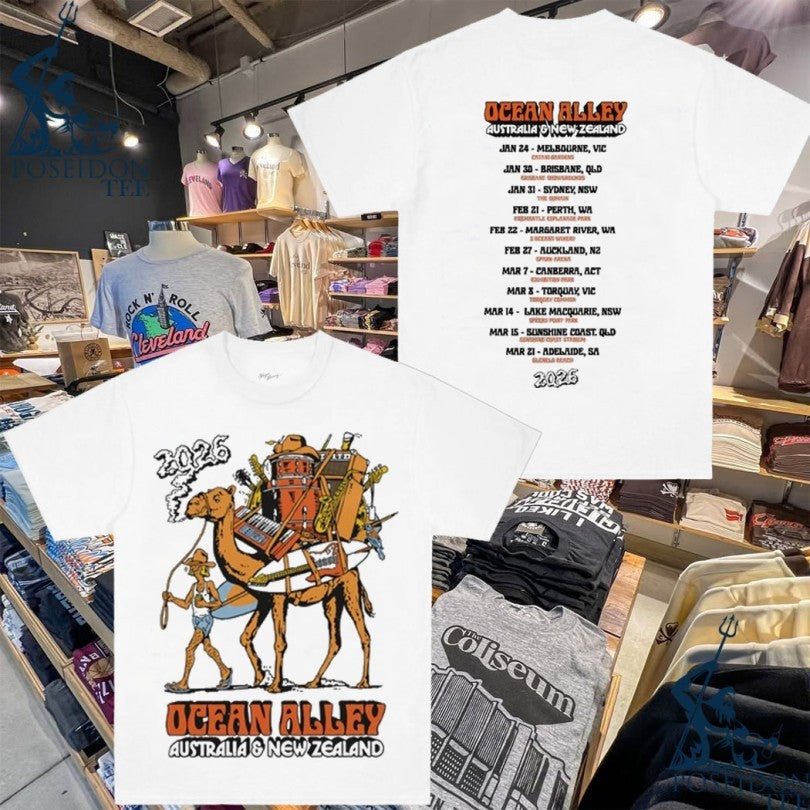 Ocean Alley 2026 Australia And New Zealand Tour T-shirt