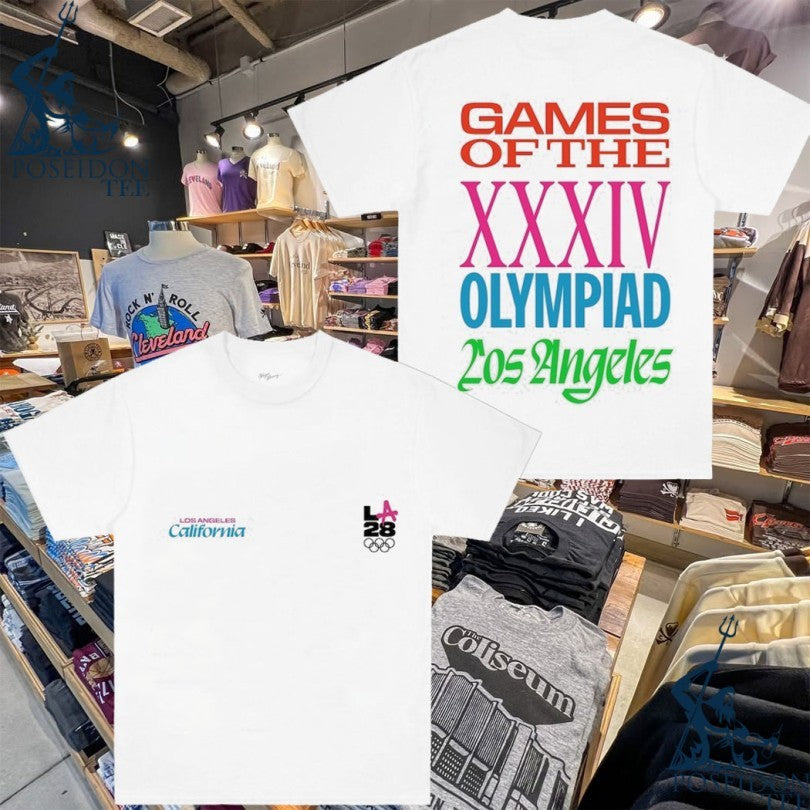 Olympics Los Angeles California 28 Game Of The Xxxiv Olympiad Superbloom T-shirt