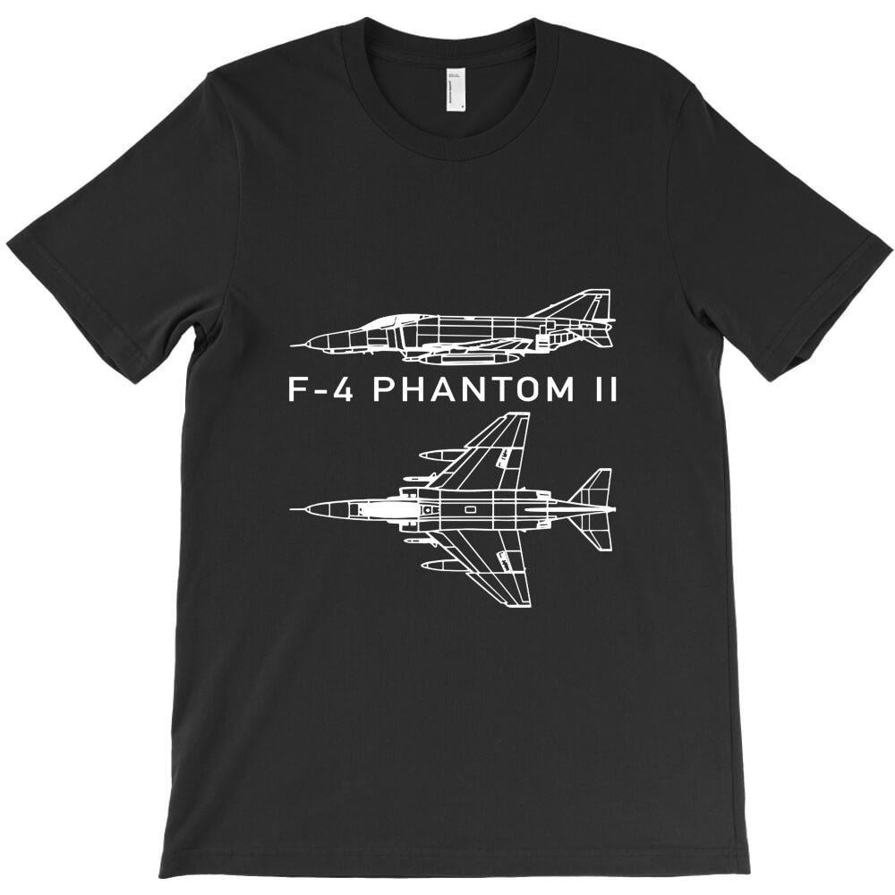 f 4 phantom ii jet fighter bomber plane T-Shirt