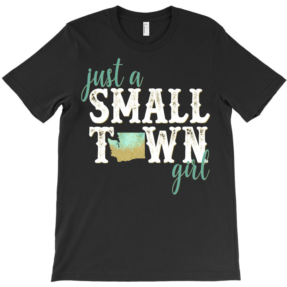 washington small town girl hoodie hometown state root home T-Shirt