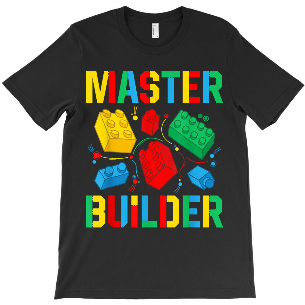 Master Builder Kids Building Blocks Brick Toy Master Builder T-Shirt
