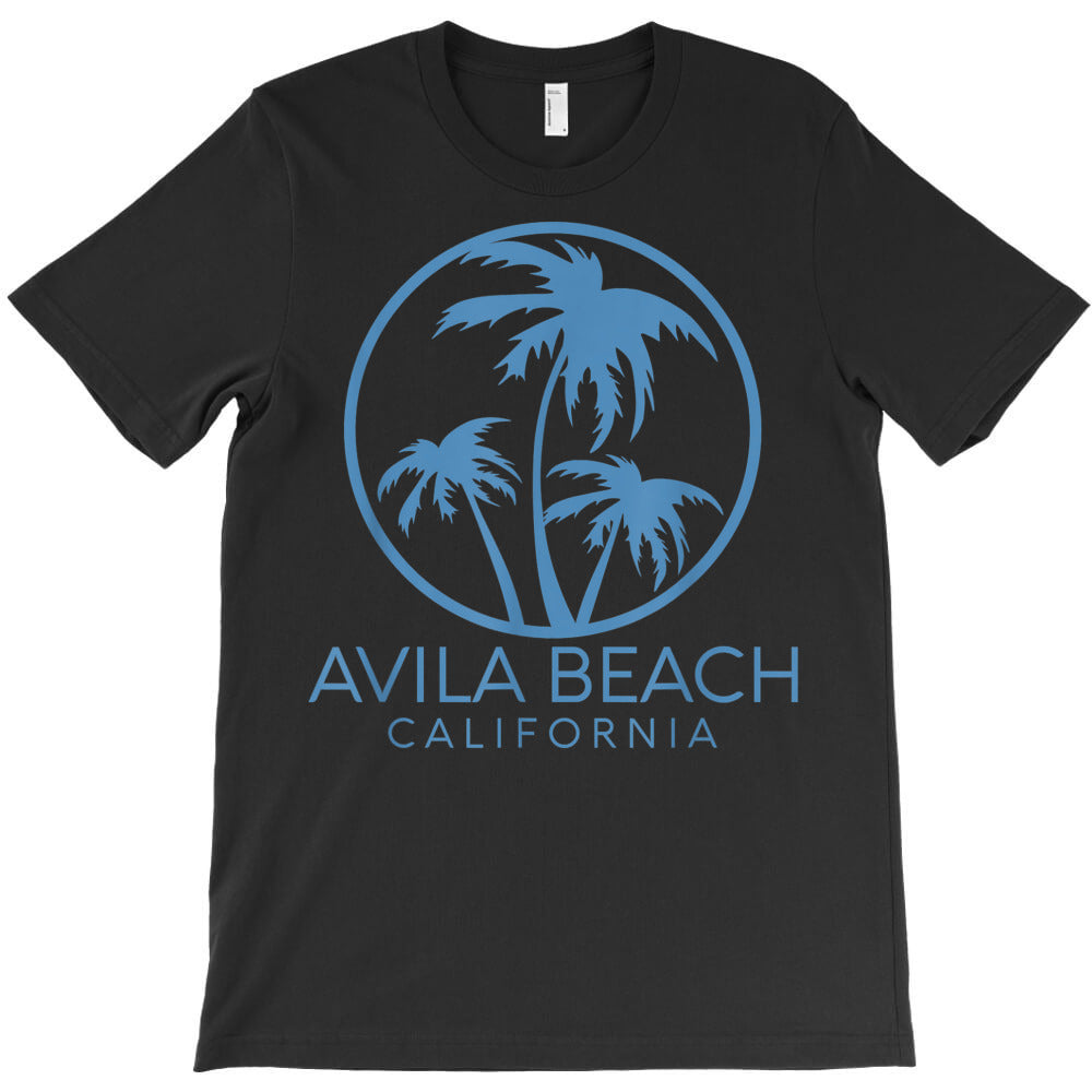avila beach san luis obispo california pismo coast palm tree T-Shirt