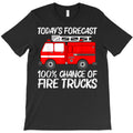 best fire truck art for men women fire truck firefighter T-Shirt