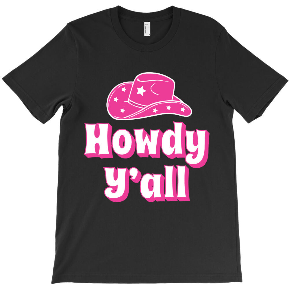 howdy yall pink cowboy T-Shirt