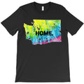Distressed Washington State Tie Dye Tank Top T-Shirt