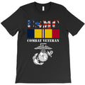 American Flag Combat Action Ribbon Veteran T-Shirt