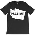 Native Washington State Pride Gift Outline T-Shirt