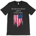 Trump Was Right About Everything USA Flag 2024 Election T-Shirt