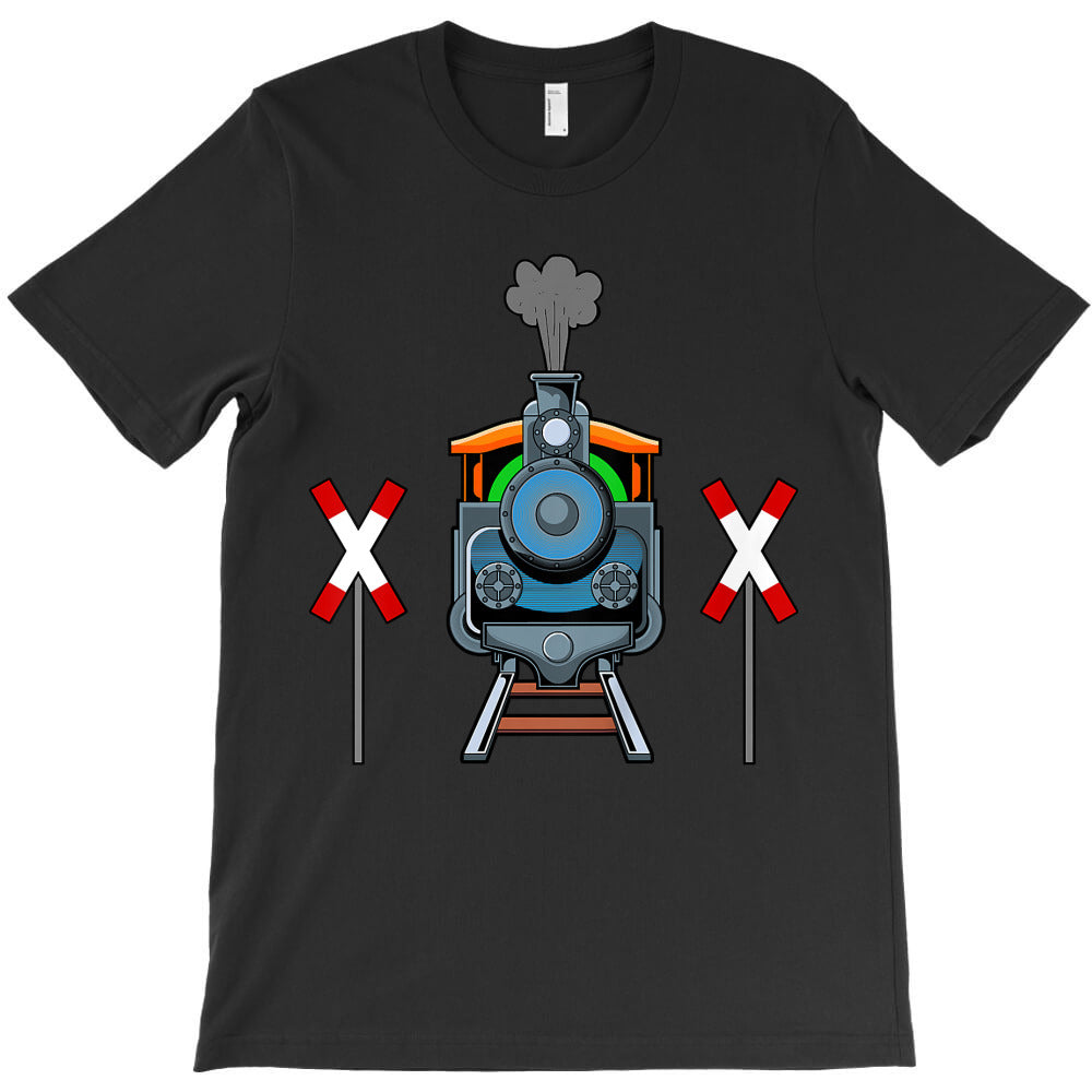 Kids vintage Steam locomotive railroad railway T-Shirt