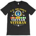 US Air Force Vietnam Veteran USA Flag Vietnam Vet Flag T-Shirt