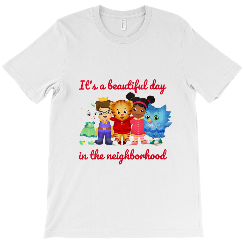 womens vebyhogh daniel tiger and friends v neck t shirt T-Shirt
