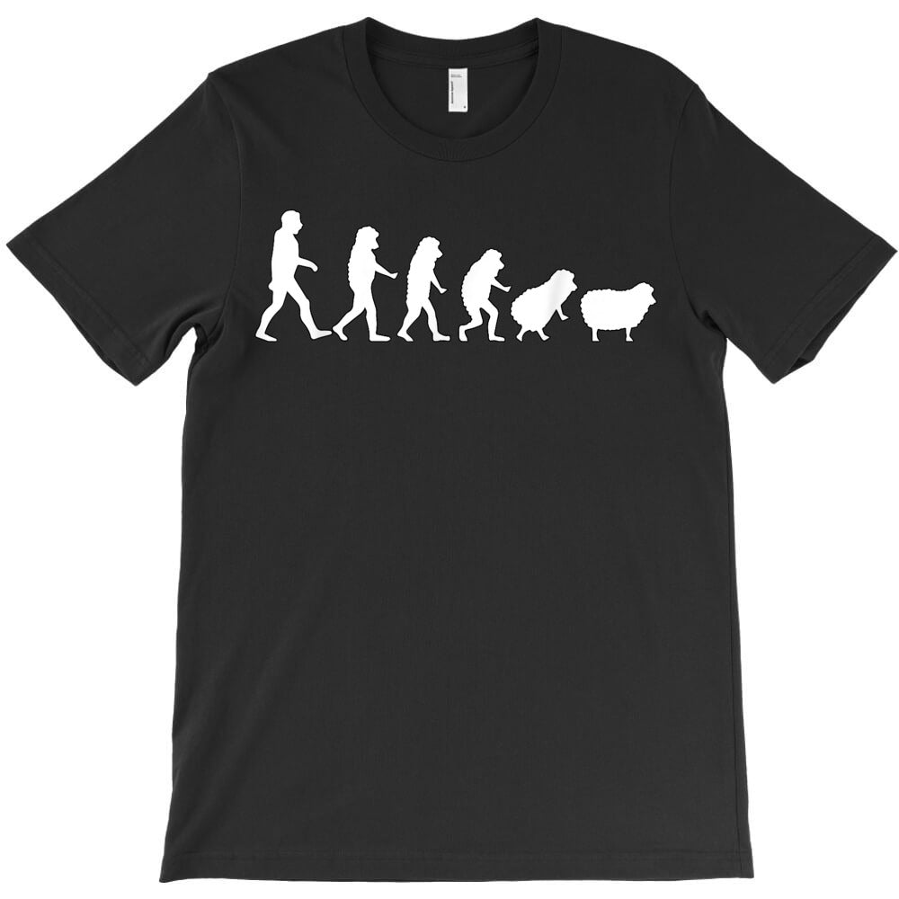 Conspiracy Theorist Human Evolution Wake Up Sheeple Sheep T-Shirt