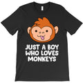 just a boy who loves monkeys cute monkey T-Shirt