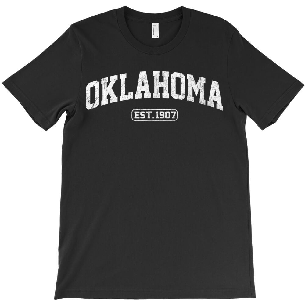 Oklahoma Vintage State Athletic Style T-Shirt