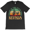 Valley Of Fire State Park Nevada Desert Hiking Retro Sunset T-Shirt
