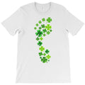 best st. patrick's day gift lucky foot print t shirt T-Shirt