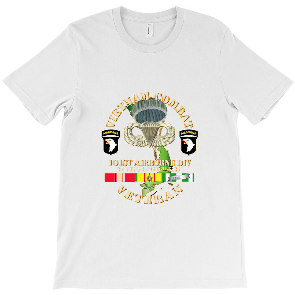 vietnam combat veteran w 101st airborne div ssi v1 T-Shirt