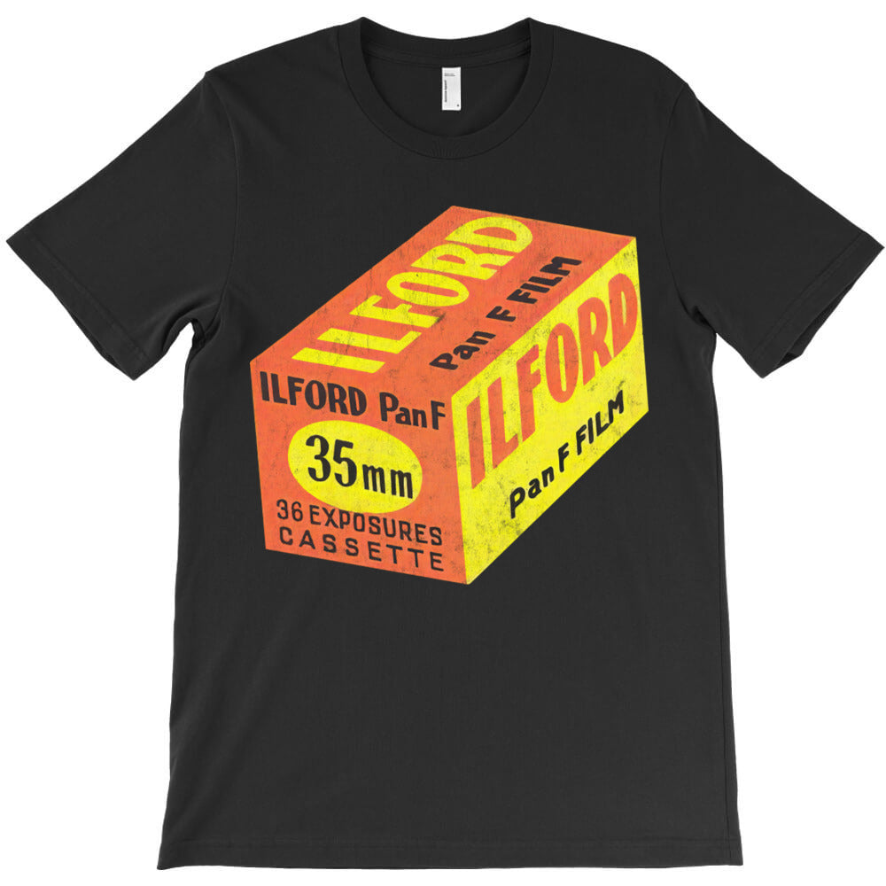Ilford Pan F Film Camera Lover Gift T-Shirt