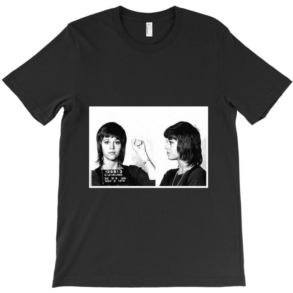 jane fonda mugshot jane fonda T-Shirt