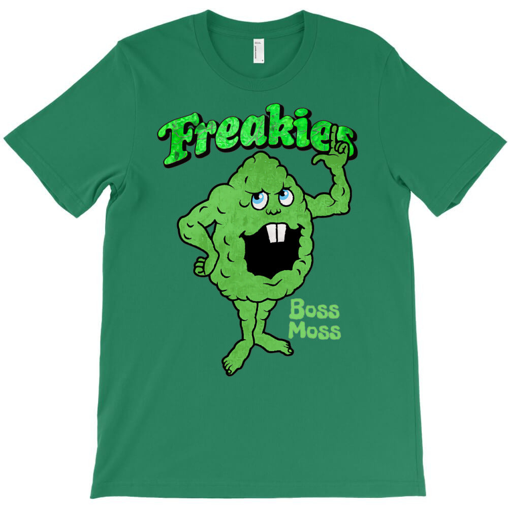 freakies cereal boss moss character and logotype T-Shirt